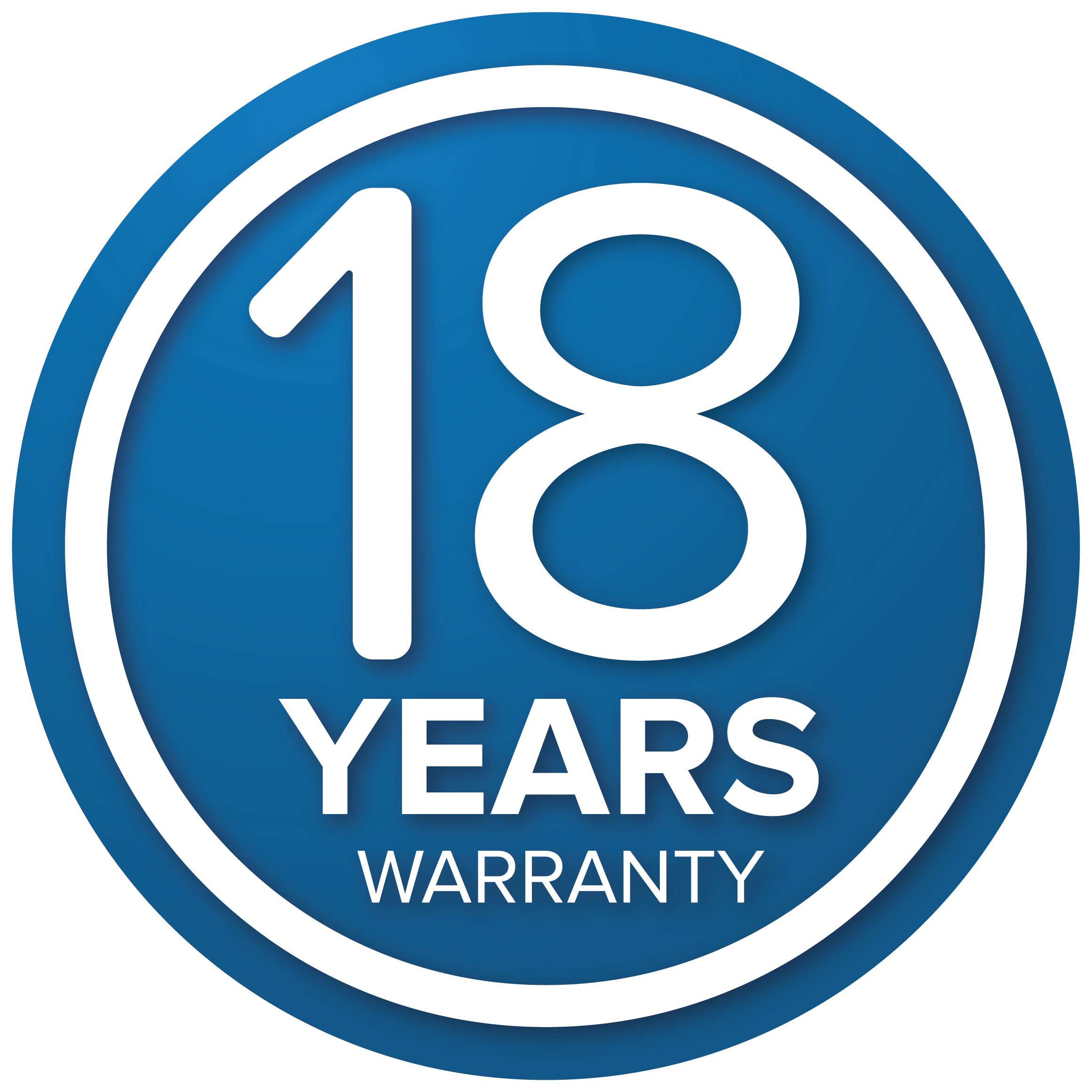 Up to 18-year warranty